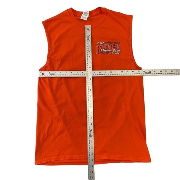 2018 Bike Week Daytona beach muscle graphic muscle t-shirt orange unisex medium - Picture 11 of 11